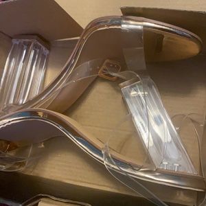 Rose gold fashion Nova heels